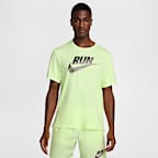 ★ Nike★ Miler Run Energy Dry Fit Short Sleeve Running Top Nike Mens Miler Run Energy Dri-FIT Running Short Sleeve T